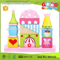 Brand New Pink Color Wooden Toys for kids, Castle Blocks Toys for kids